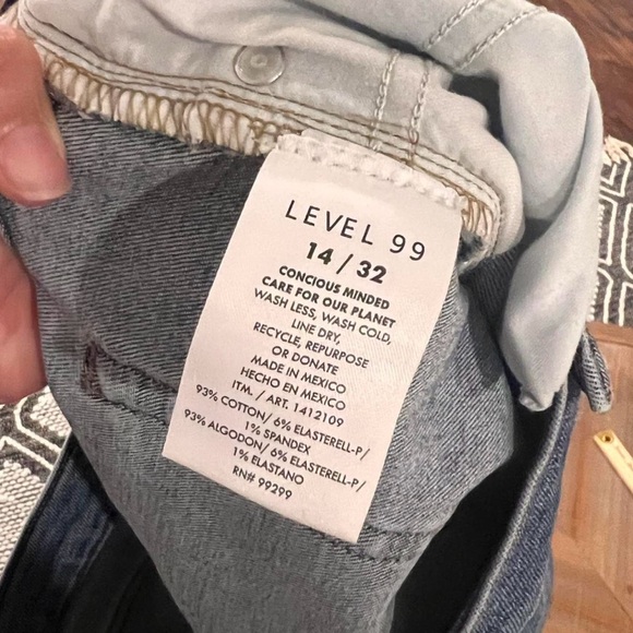 Level 99 Light Blue Denim Jeans Size 14 - Picture 4 of 6